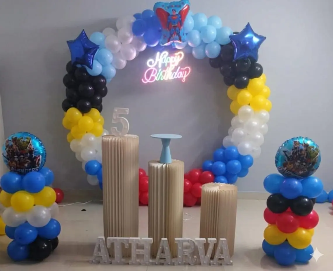 Superhero Multi Color Balloons